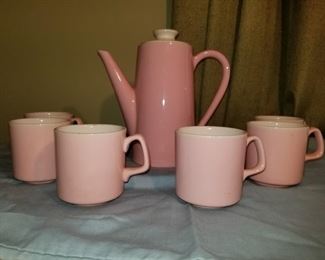 Pink tea set