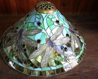 Tiffany influenced lampshade- very large!