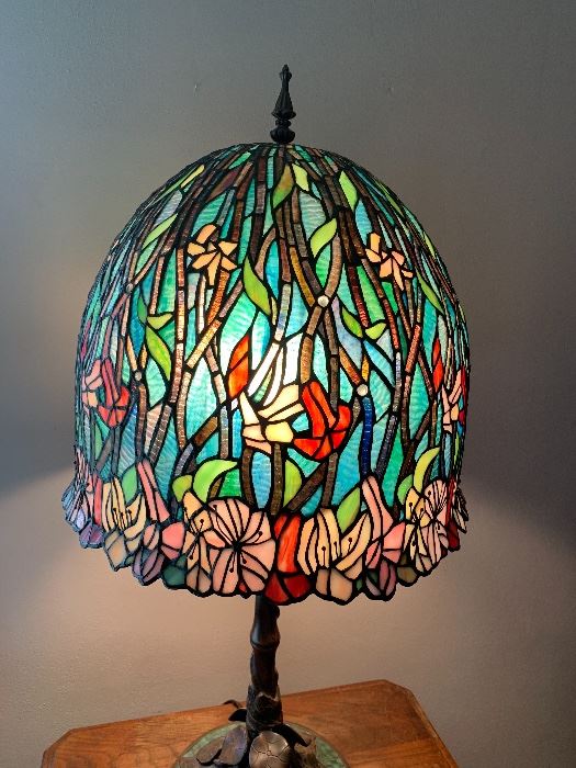 Tiffany Inspired Stained Glass Lamp