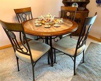 Beautiful Marble Table and Chair Set