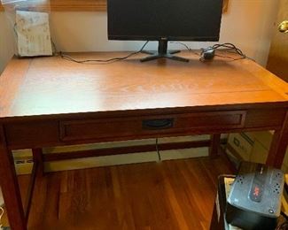 Desk, Monitor