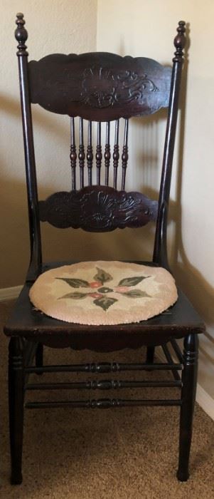 Pressed Back Spindle Chair 