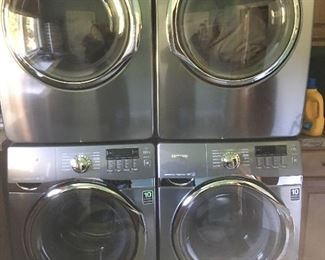 Stainless steel “Gas” washer and dryer set