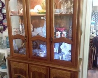 Lighted China hutch