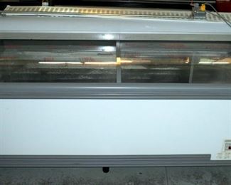 AHT Paris 210 Freezer/Cooler Case with Sliding Doors, Digital Temperature Display. 41" x 83" x 34"