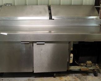 Traulsen Stainless Steel Refrigerated Table Model VPS72C 46" x 72" x 33"