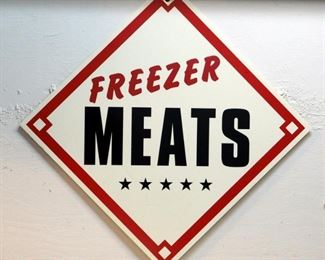 Corrugated Vinyl Butcher Shop Signage 22" x 22" Qty 2