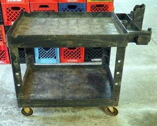 Rolling Rubbermaid Utility Cart 33" x 44" 25"