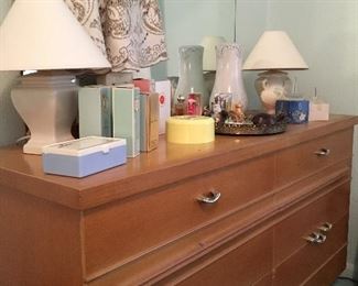 We Also Have A Pretty Vintage Blonde Dresser w/Mirror and Matching Full Size Bed...Also Being Sold As A Set...