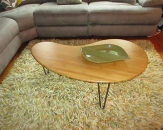 Mid-Century Modern Walnut Kidney Shaped Table
Shaggy Rug