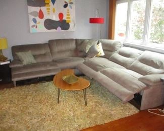 Macy's Sectional Sofa Recliner Like New

