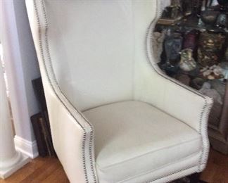 #100     Z Gallery Leather Living Room or any Room Chair $600.