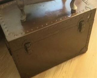 Large metal trunk