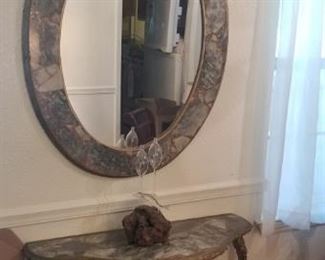 Light weight console table and mirror