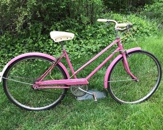 Pink Vintage Hawthorne Bicycle https://ctbids.com/#!/description/share/165105