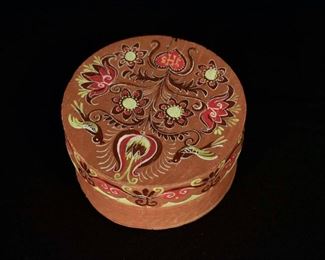 Rosmaled trinket box