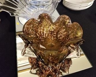 Murano hand blown glass bowl