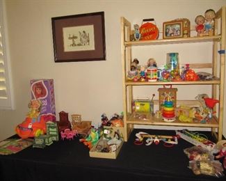 Fun selection of vintage toys including Liddle Kiddle and Fisher Price