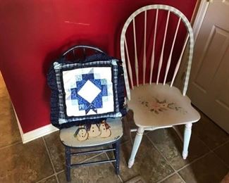 Hand Painted Chairs