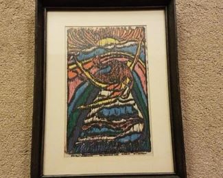 Original Woodcut by Ruth Freeman