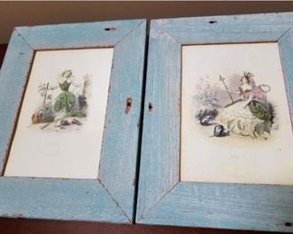 Pair of Reproduction Antique Prints