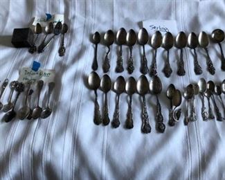 Sterling Souvenir Spoon Collection and More