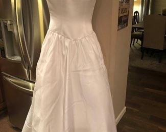 White Alfred Angelo Ball Gown Debutant Dress