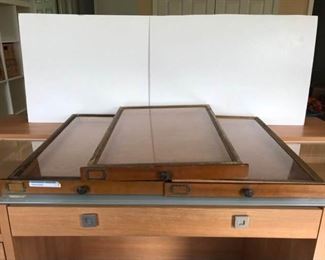 Wood Display Drawers