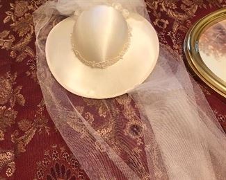 vintage wedding hat