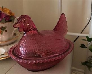 Pink chicken