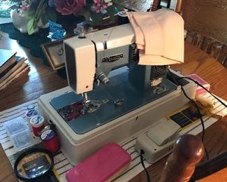 working sewing machine