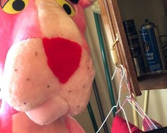 life size, stuffed pink panther