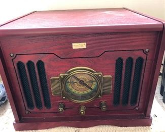 reproduction radio and record player