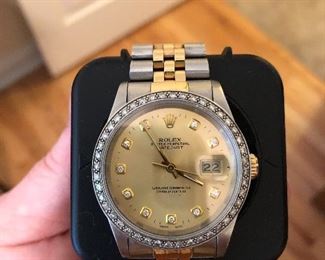 Rolex real appraisal on hand for insurance 