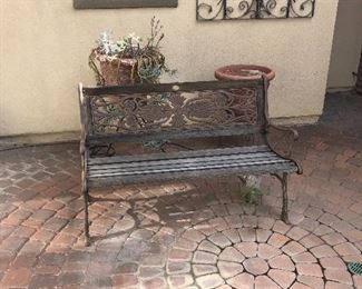 Charming garden bench