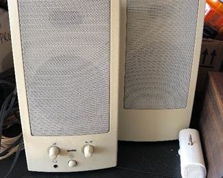 Vintage apple speakers 1993- we have loads of vintage computer stuff at this sale! AppleDesign
