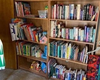 Books and more books, many brand new. Lots of childrens books and classics