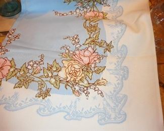 Printed Table linen with Label