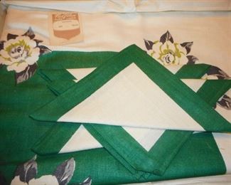 Vintage Falflax Table Linen Never Used. Napkins/Box