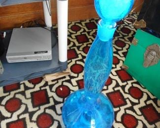 Mid Century Floor Vase/Stopper 