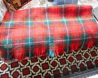 Vintage Wool J Hanley Stadium Blanket 