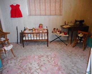 Vintage Doll Crib