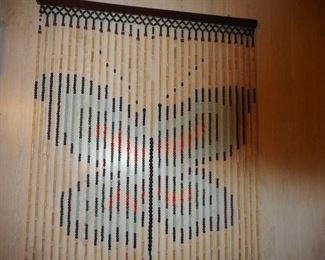 Beaded Butterlfy Wall Hanging