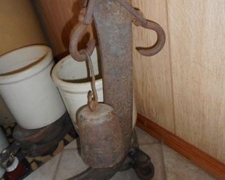 Antique Scale, to Weigh Pigs coming to Auction 