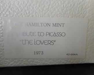 Tribute To Picasso The Lovers 1973 Hamilton Mint