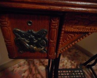 Hand Carved Drawers Original Hardware