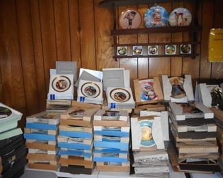Top row Hans Christian Anderson Plates, Boxs. Books with The Plates  .Others are just plates COA 