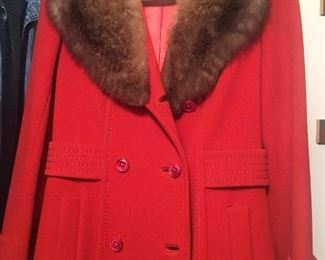 Women's clothing (some vintage). Wedding dress available, and men's suits & tuxedo.