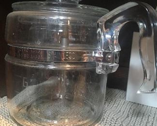 Vintage pyrex glass coffee percolator