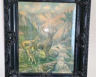 2 of 2 stunningly framed vintage pictures